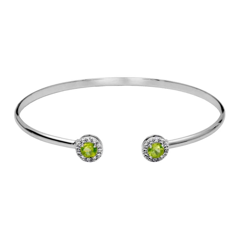 Samuel B. Dazzle Gemstone Bangle Bracelet