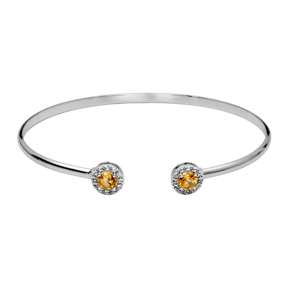 Samuel B. Dazzle Gemstone Bangle Bracelet