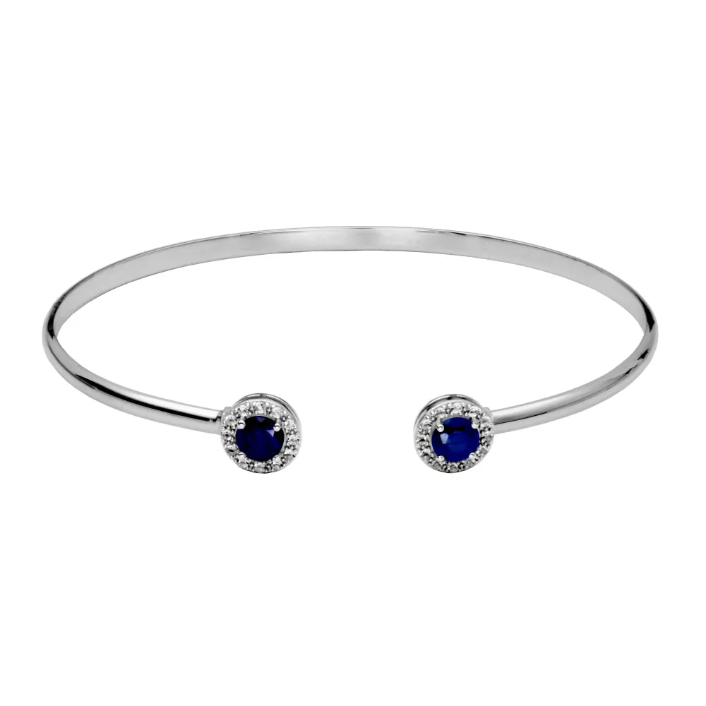 Samuel B. Dazzle Gemstone Bangle Bracelet