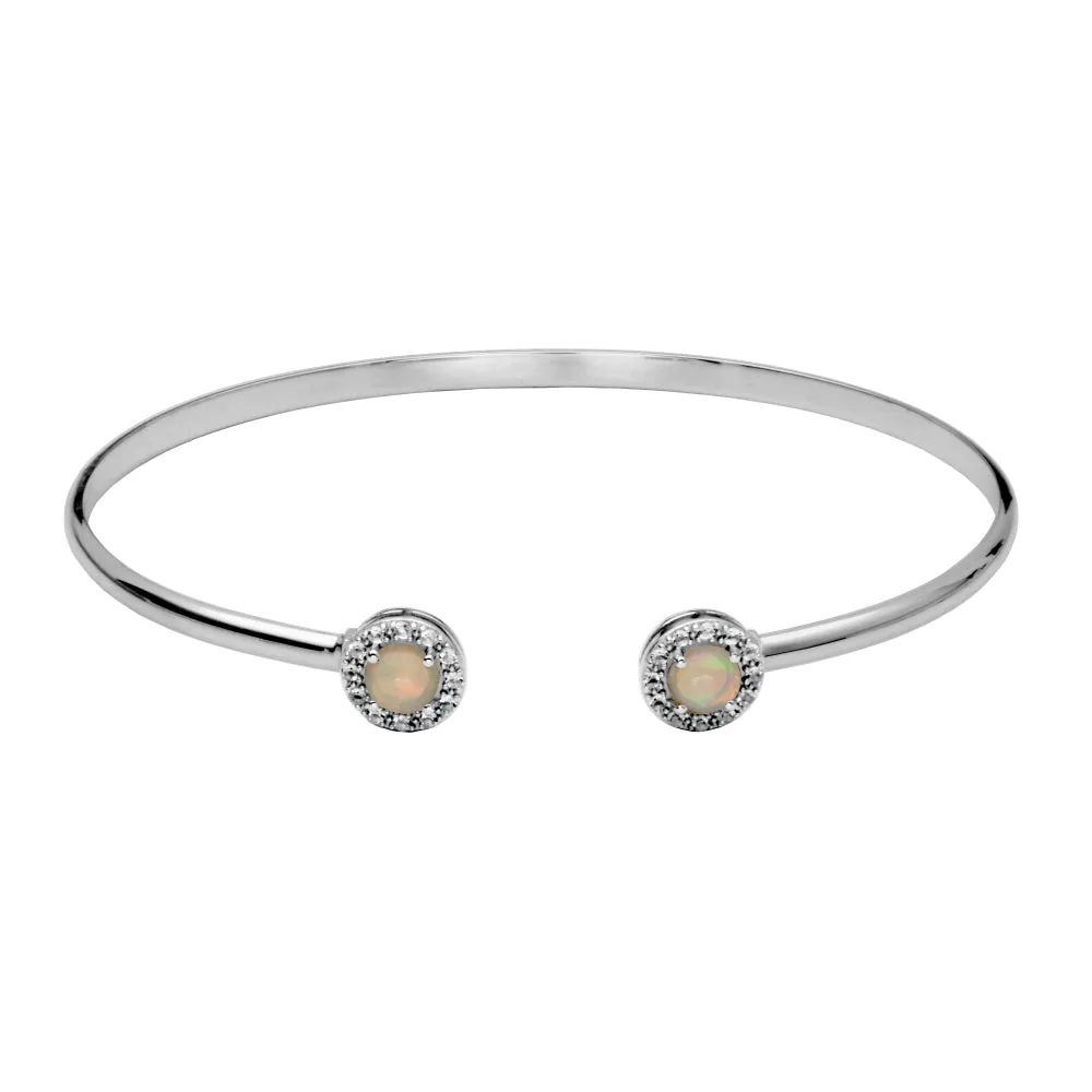 Samuel B. Dazzle Gemstone Bangle Bracelet