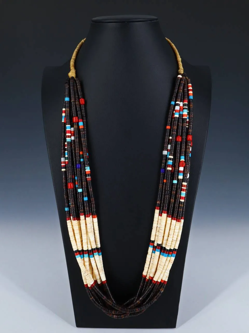 Santo Domingo Ten Strand Penn Shell and Bamboo Coral Necklace