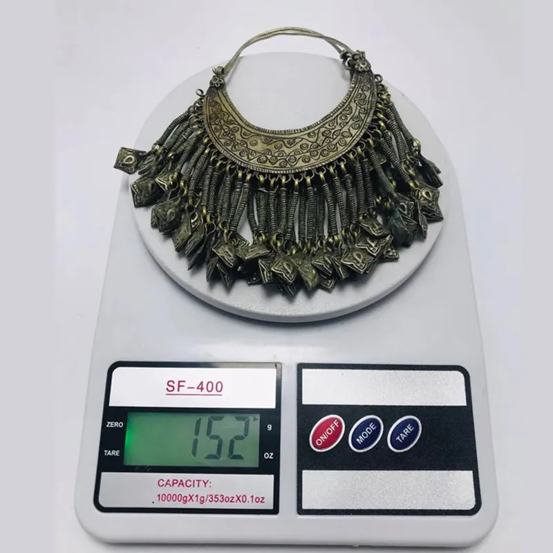 Silver Kuchi Vintage Massive Hoop Style Earrings