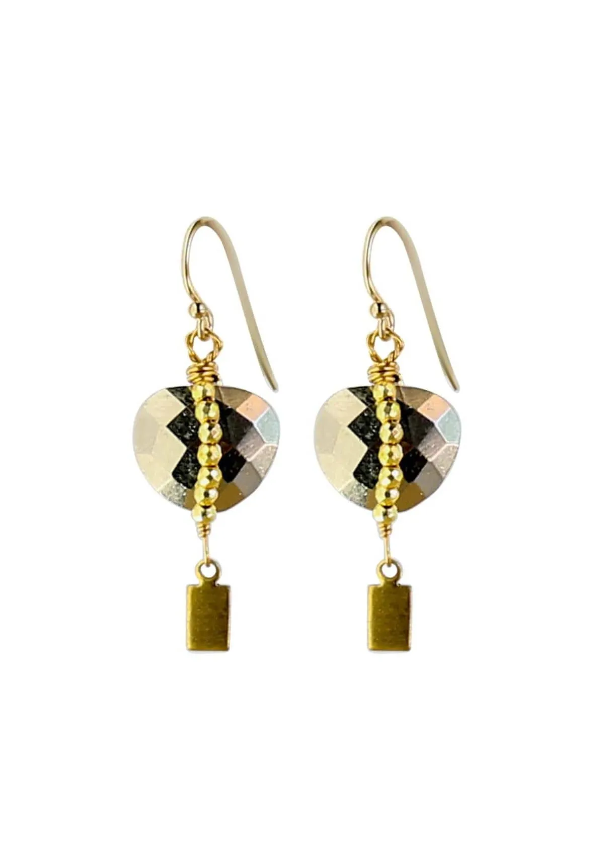Solo Earrings - Pyrite