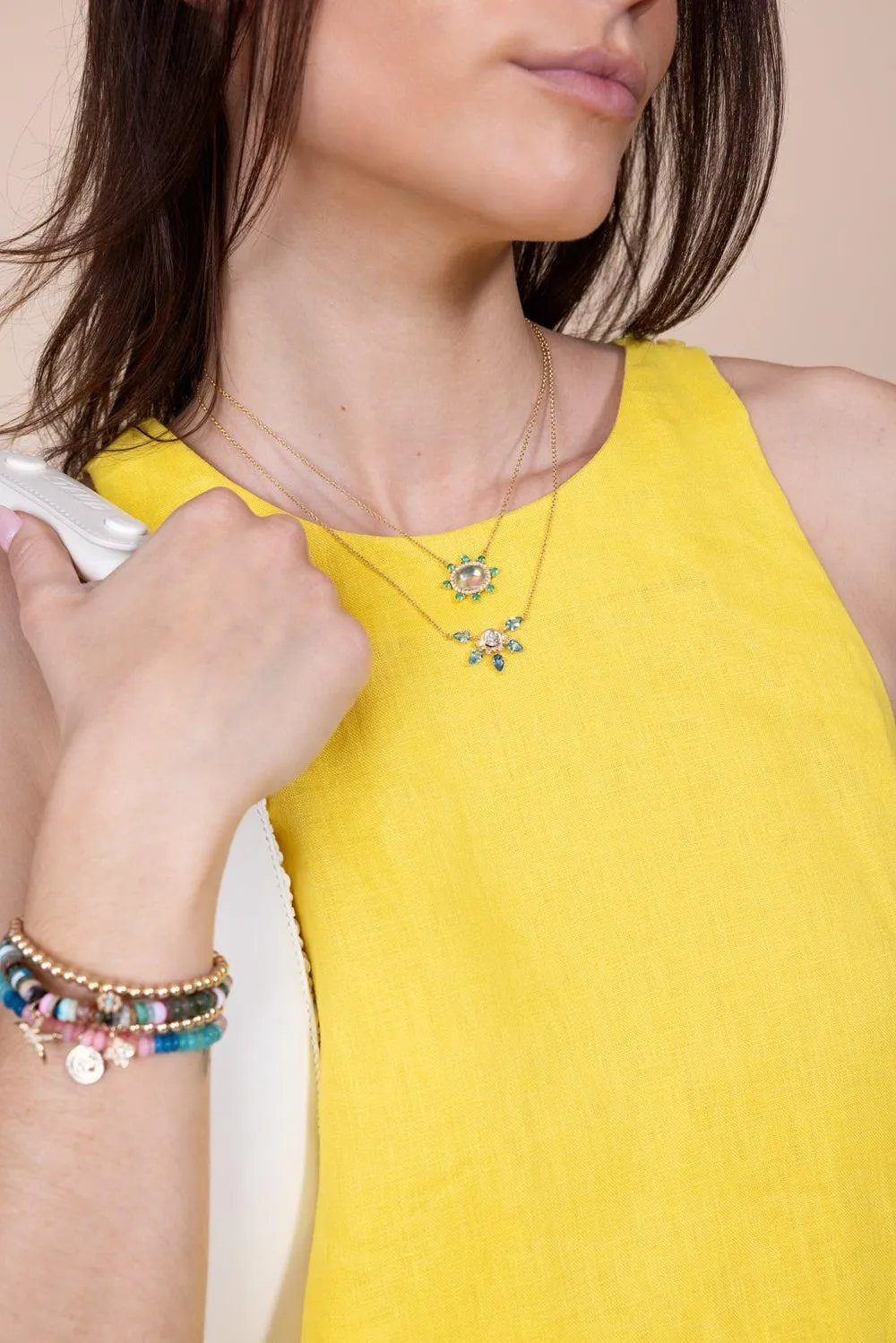 SPECIAL EDITION AQUAMARINE GOLD STAR NECKLACE