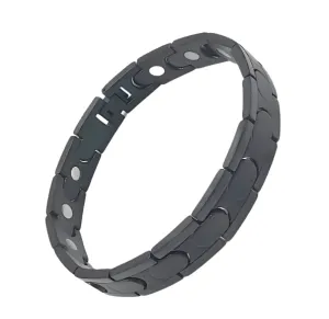 Stainless Steel Black Magnetic Bracelet