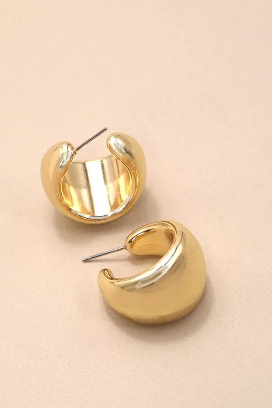 The Chloe Puffy Hoop Earrings