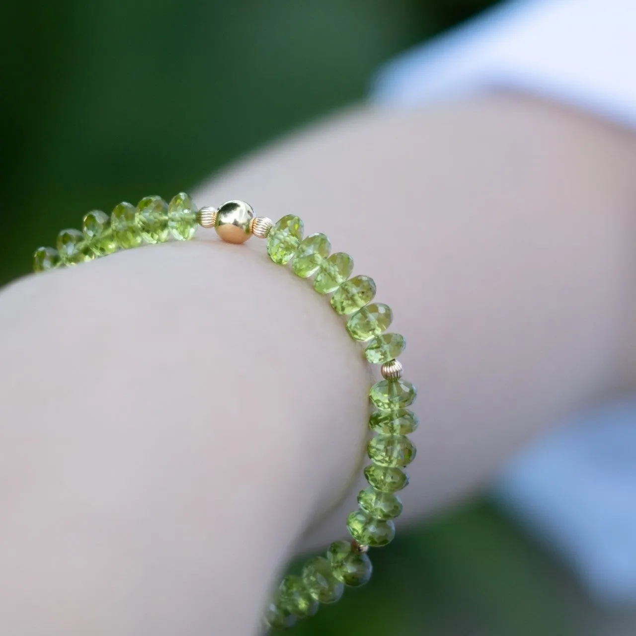 The Gold Olive - Peridot Bracelet