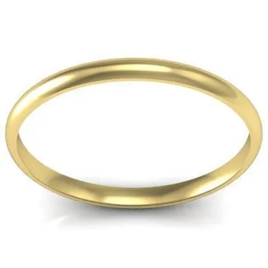 Thin Gold Wedding Ring 2mm