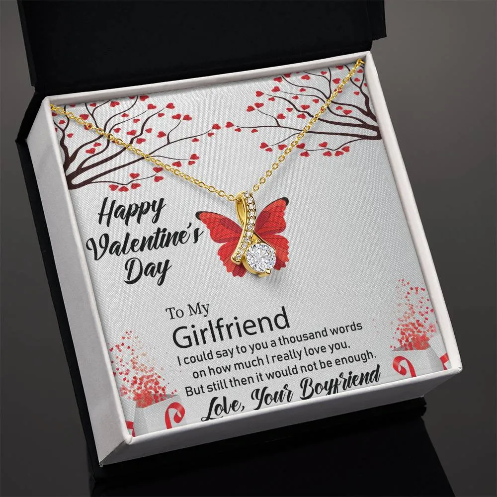 To My Girlfriend | Valentines Day | Alluring Beauty Necklace | Yellow & White Gold Variant