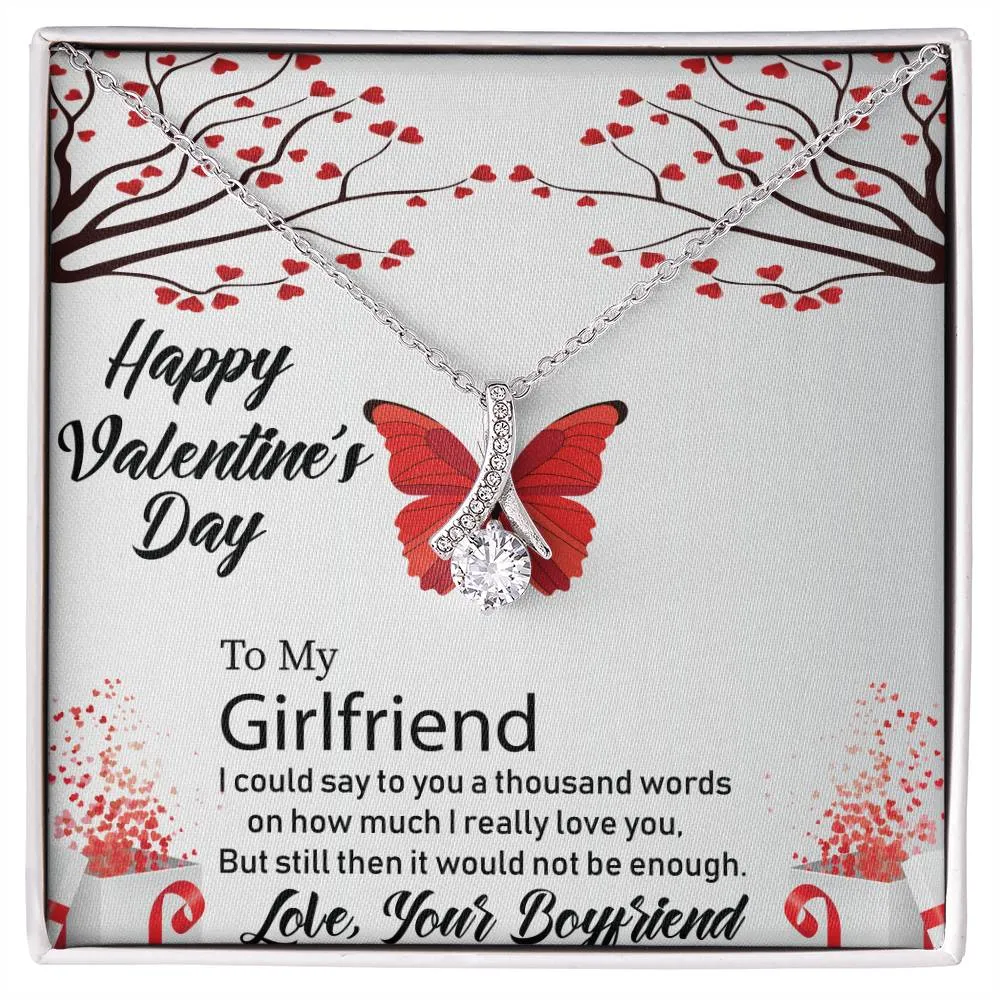 To My Girlfriend | Valentines Day | Alluring Beauty Necklace | Yellow & White Gold Variant