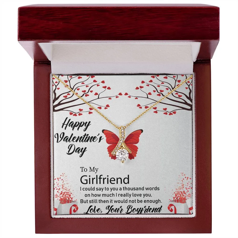 To My Girlfriend | Valentines Day | Alluring Beauty Necklace | Yellow & White Gold Variant