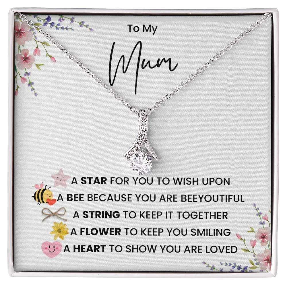 To My Mum- Alluring Necklace- A Heart To Show You Are Loved