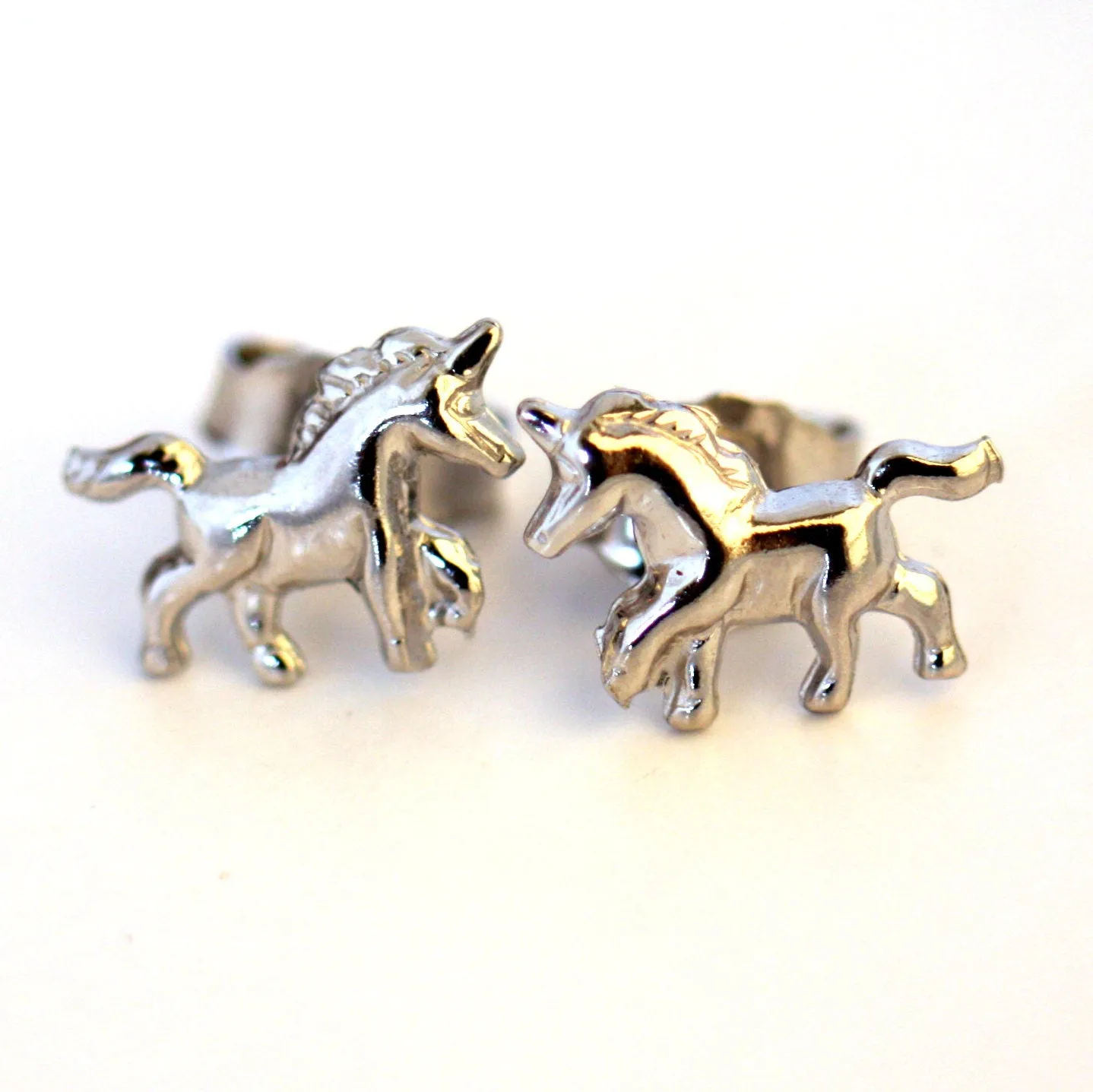 Unicorn kids tiny earrings