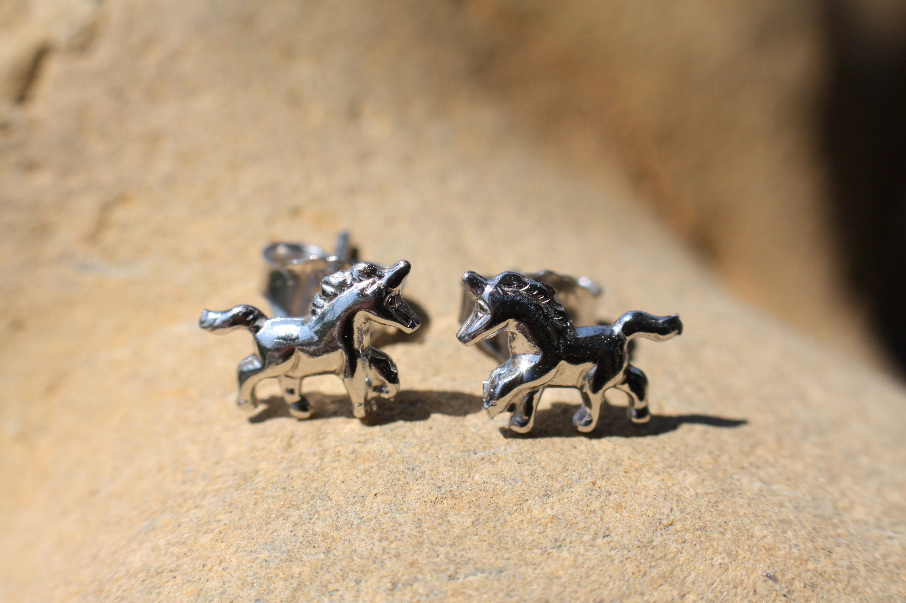 Unicorn kids tiny earrings