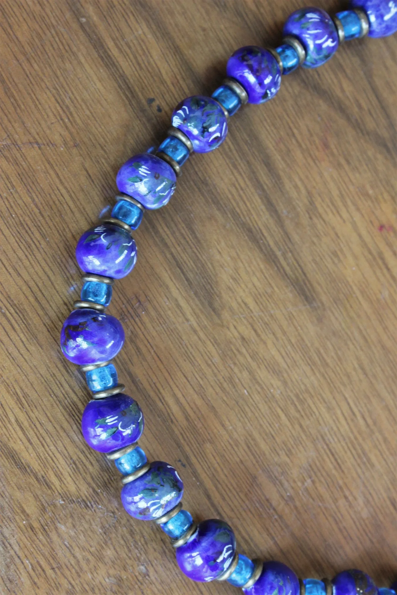Vintage Venetian Murano Glass Bead Necklace