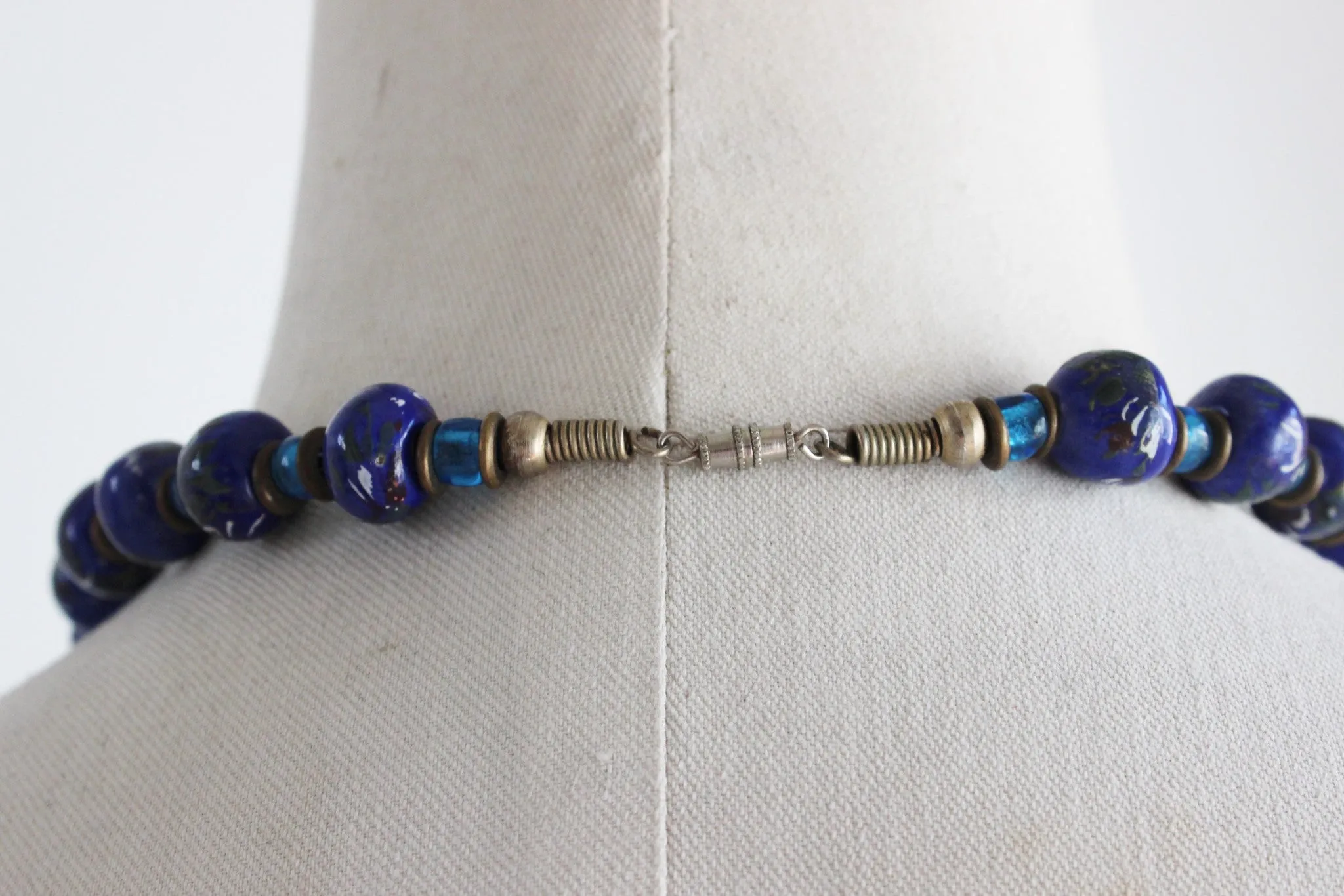 Vintage Venetian Murano Glass Bead Necklace