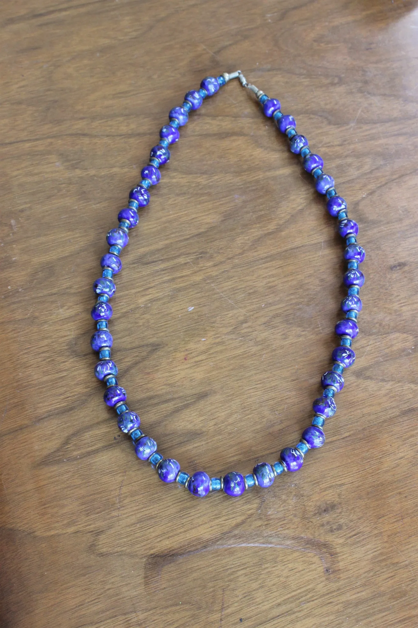 Vintage Venetian Murano Glass Bead Necklace