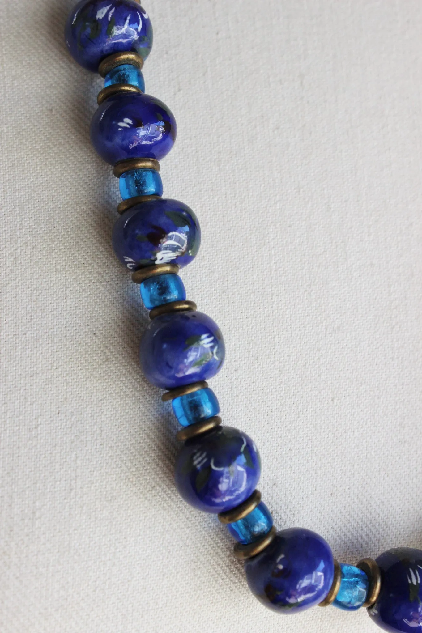 Vintage Venetian Murano Glass Bead Necklace