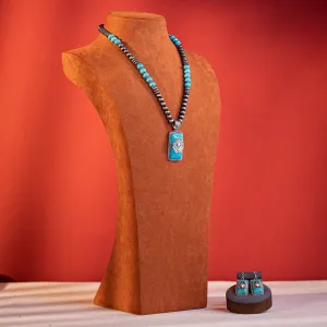 WJ-1034  Rustic Couture  Bohemian Jewelry Sets Pendant Necklace Earrings