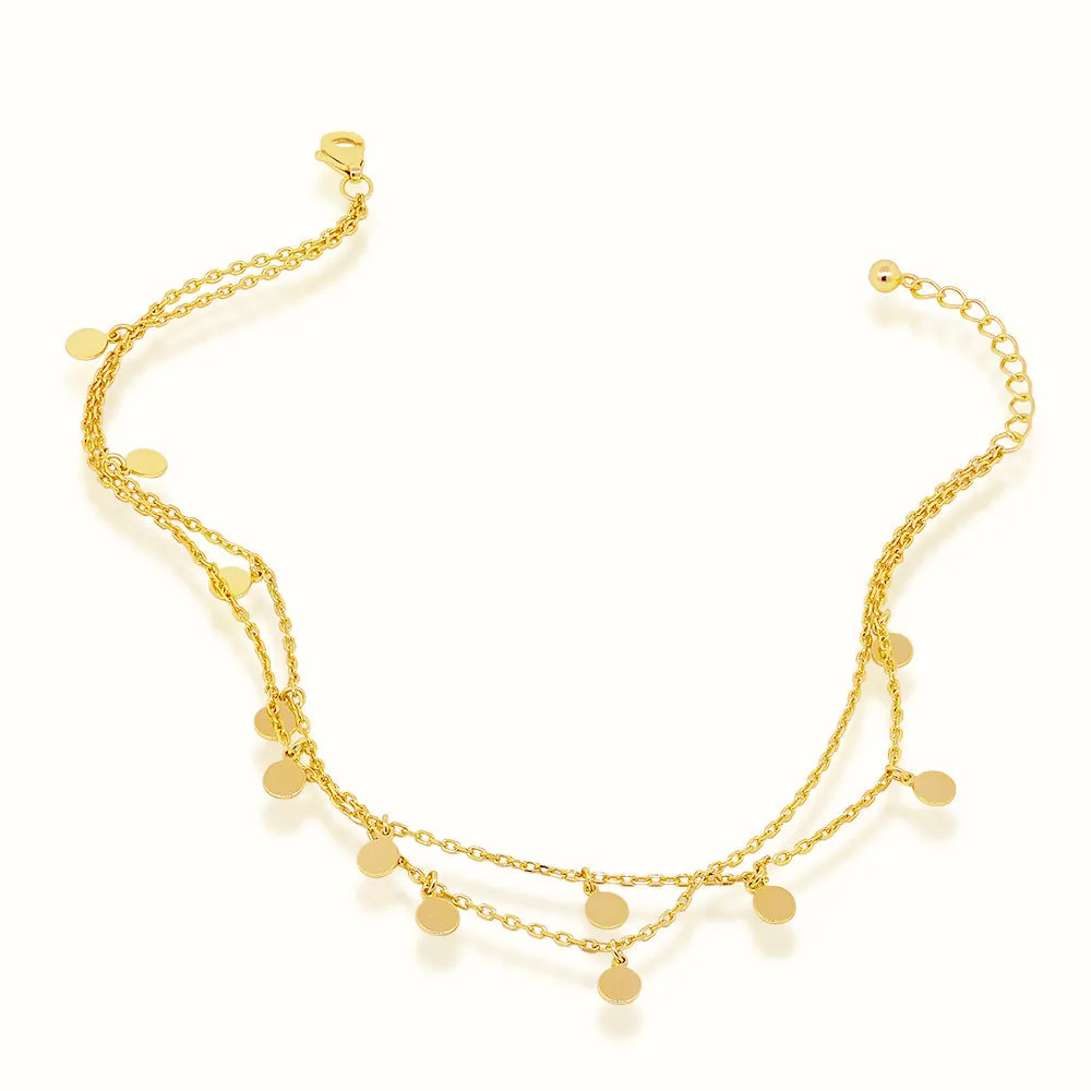 Women's Vermeil Gold Sphere's Anklet